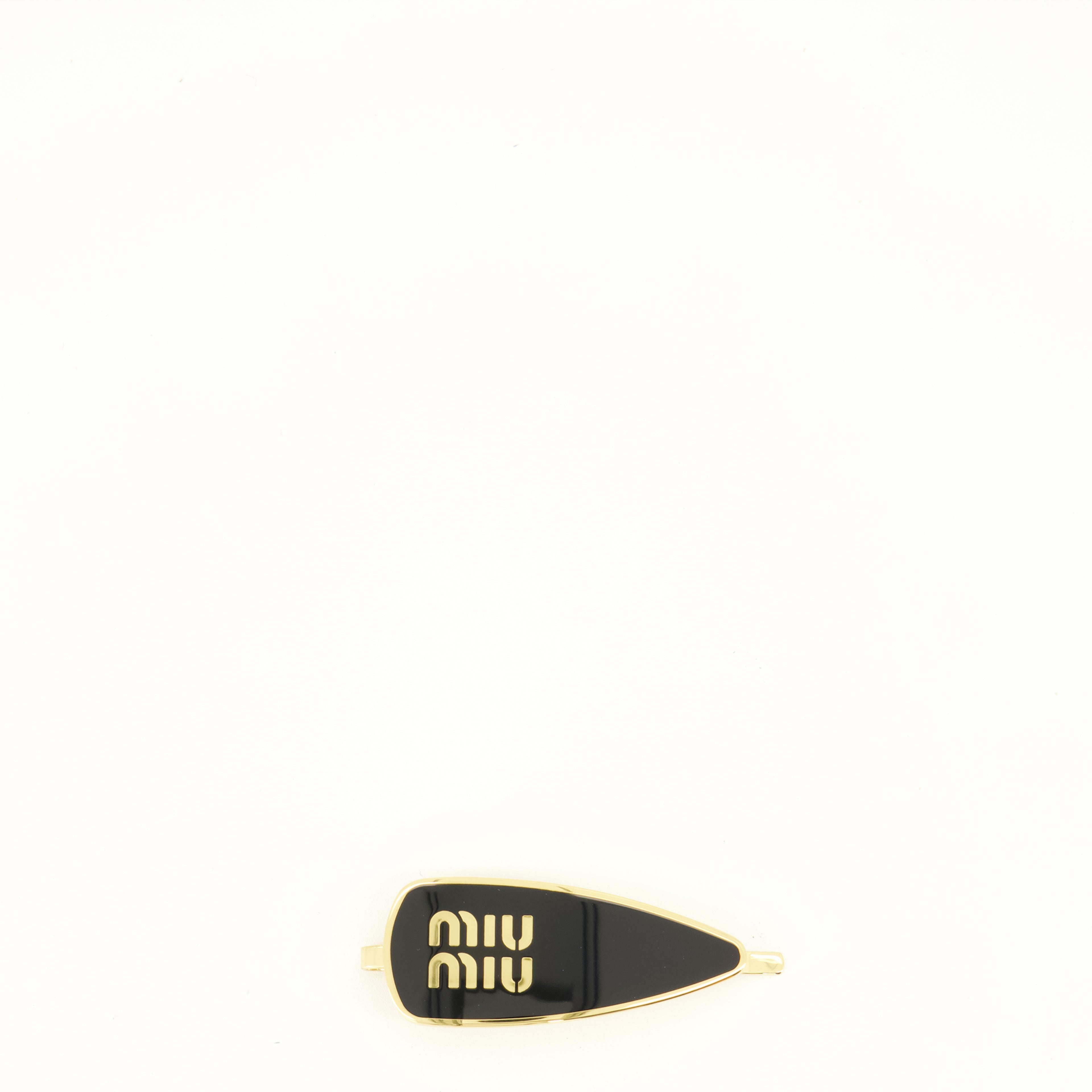 Chapeaux, casquettes et bonnets Clip de Cabelo em Metal Esmaltado Preto Miu Miu Noir Femme