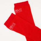 Image of the Mm6 Numeric Socks for Women - Fall-Winter 2025 Season - Right Back Three-Quarter View