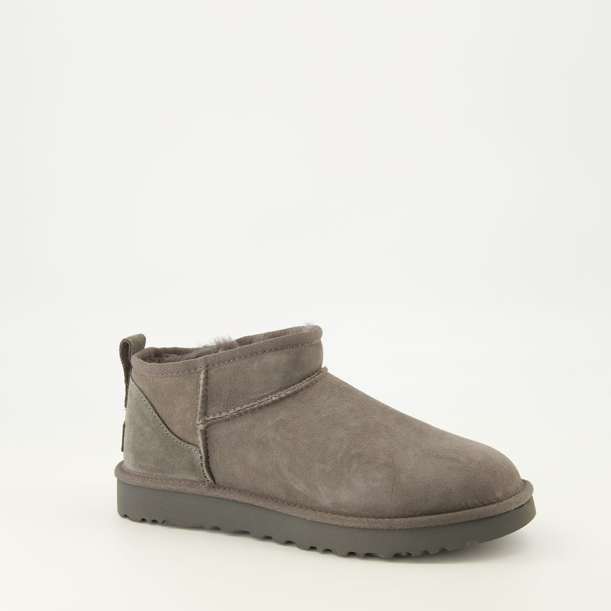 Bottines Bottes Classic Ultra mini grise Ugg Gris Femme