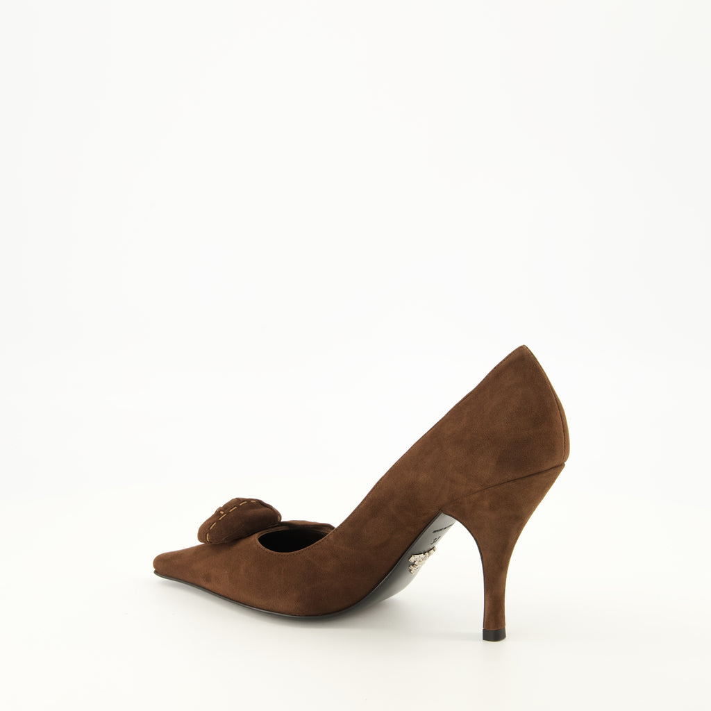 Escarpins Braune Wildlederschuhe Prada Marron Femme
