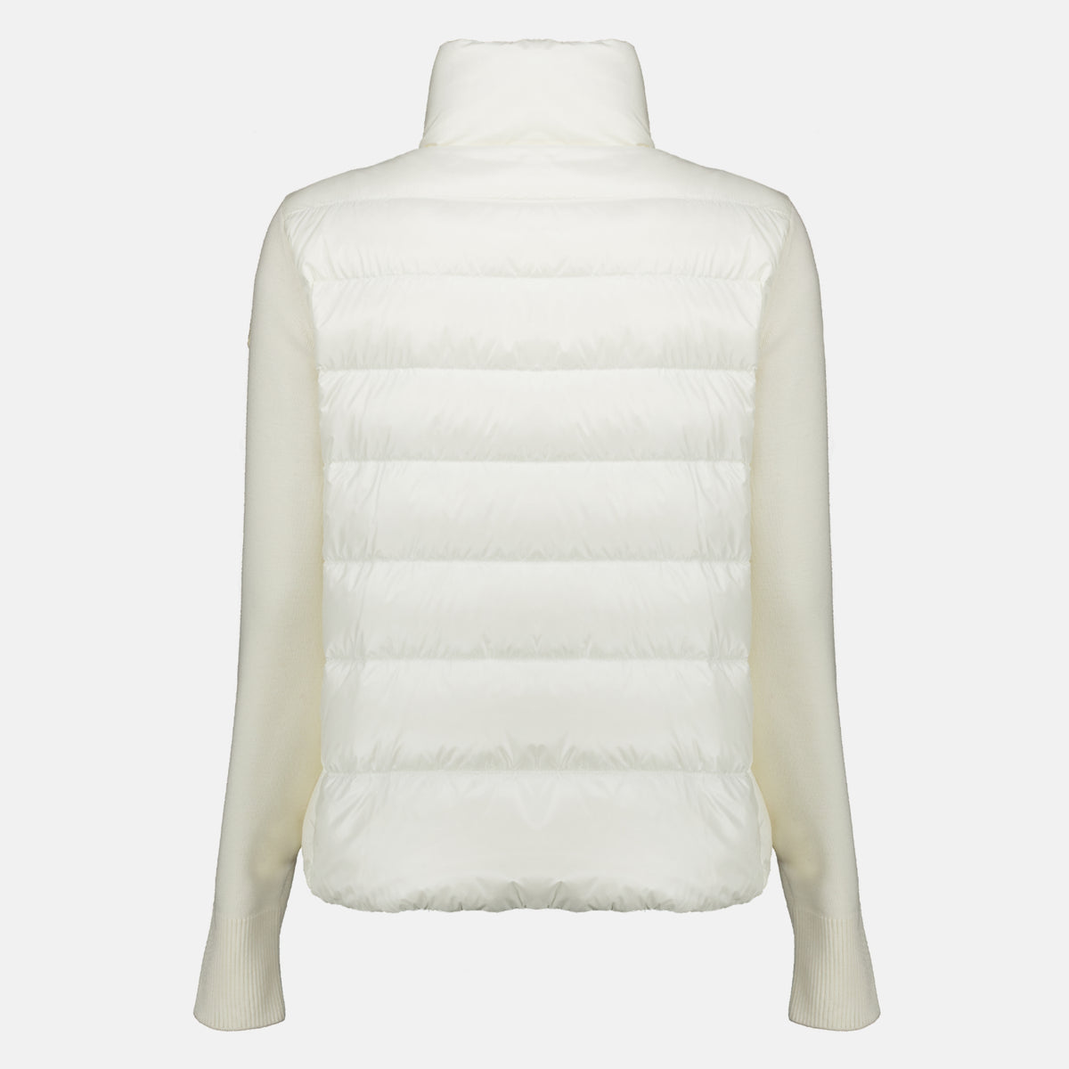 Vestes Weißer Bi-Material Cardigan Moncler Blanc Femme