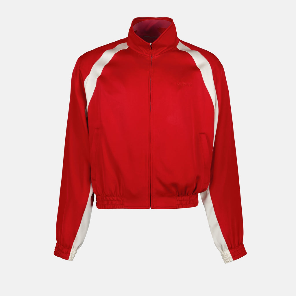 Jackets Satin Teddy Jacket Saint Laurent Red Homme
