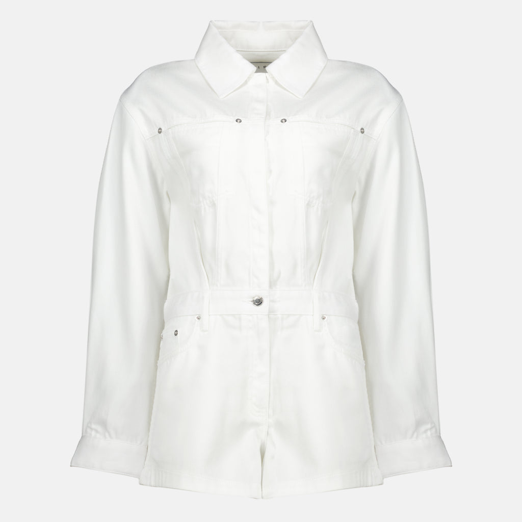 Combinaisons et ensembles Macacão de Jeans Branco Iro Blanc Femme