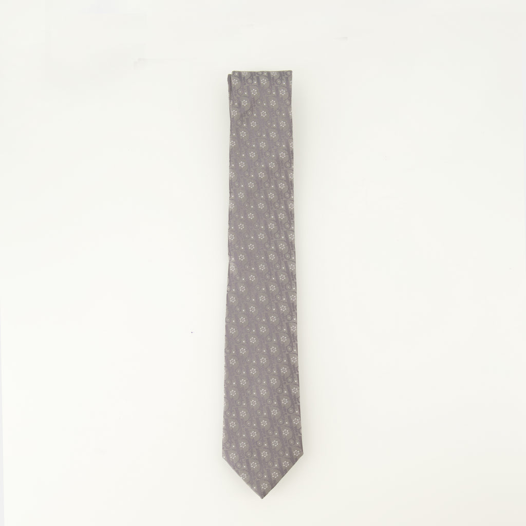 Immagine della cravatta Dior Oblique Revival del marchio Dior per Uomo - Stagione Autunno-Inverno 2025 - Vista Frontale