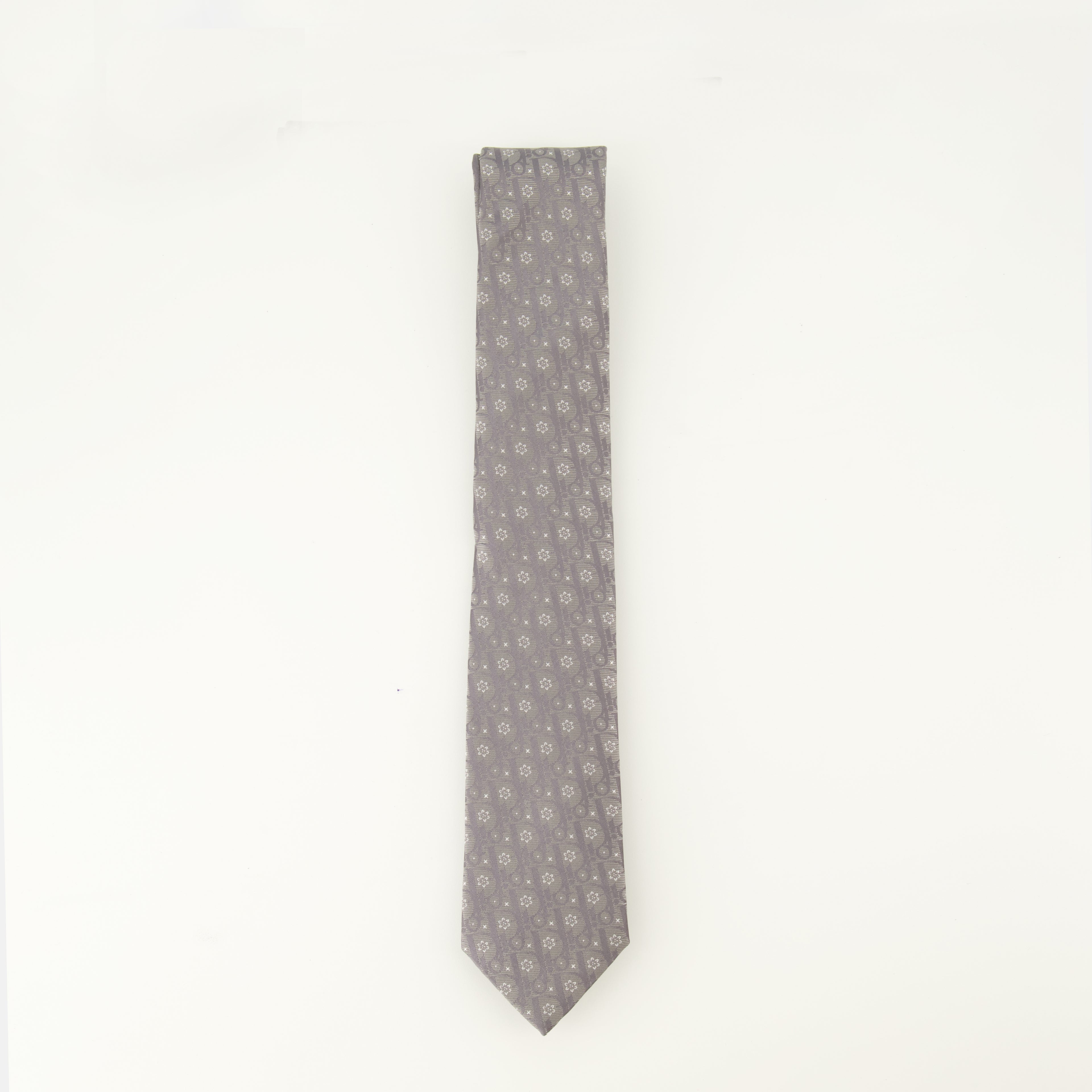 Immagine della cravatta Dior Oblique Revival del marchio Dior per Uomo - Stagione Autunno-Inverno 2025 - Vista Frontale