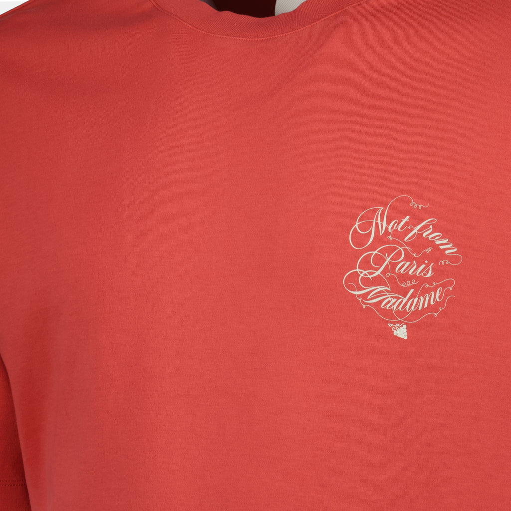 T-shirts Vine Slogan T-Shirt Drole De Monsieur Red Homme