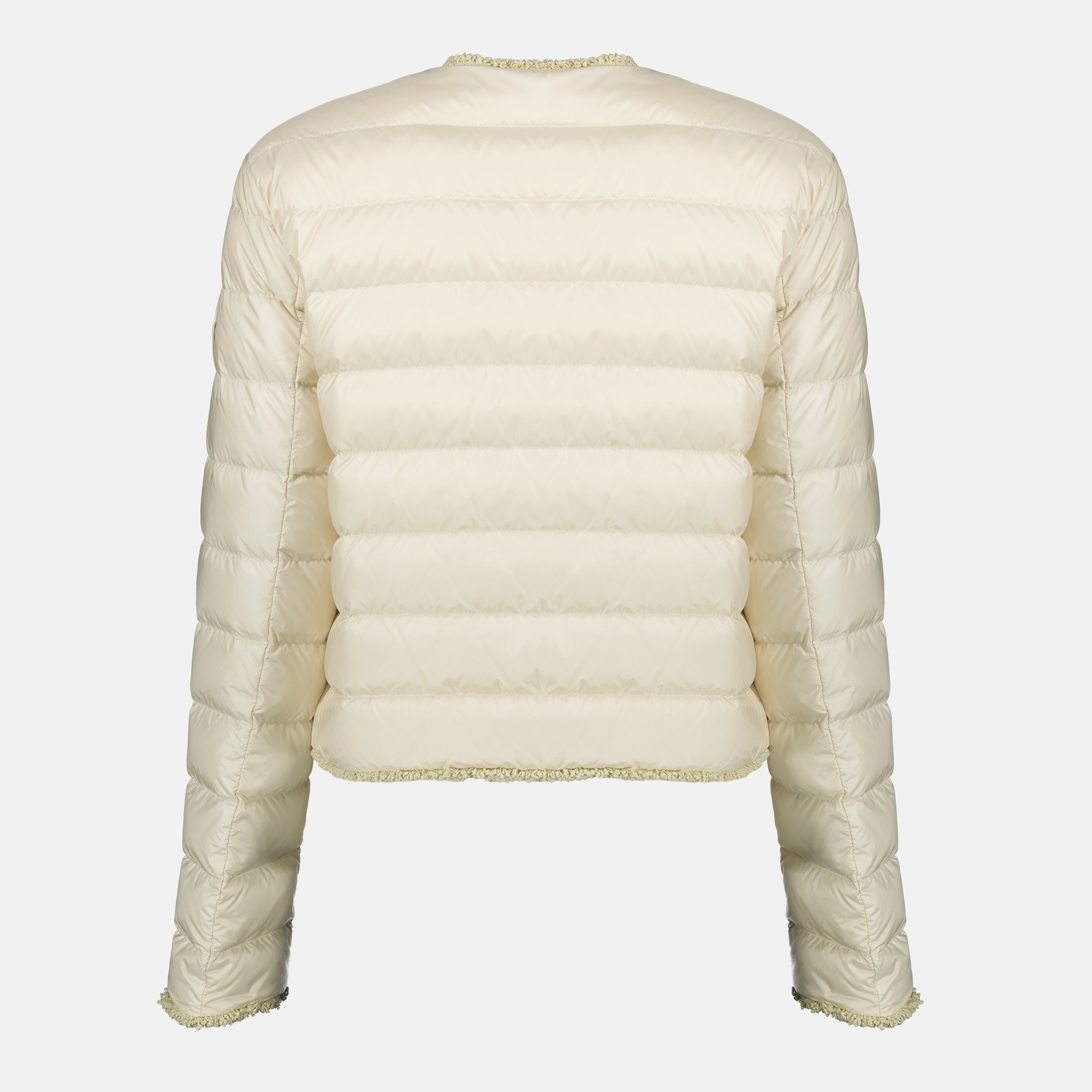 Image de l'article Doudoune courte Fleurs blanche de la marque Moncler pour Femme - Saison Printemps-Été 2026 - Vue de Dos