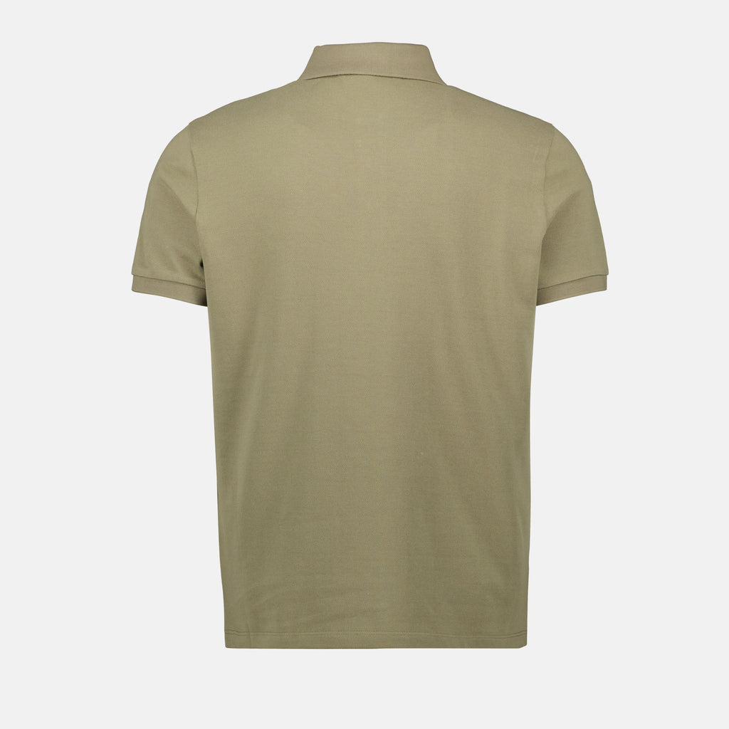 Poloshirts Grünes Kurzarm-Polo Moncler Khaki Homme