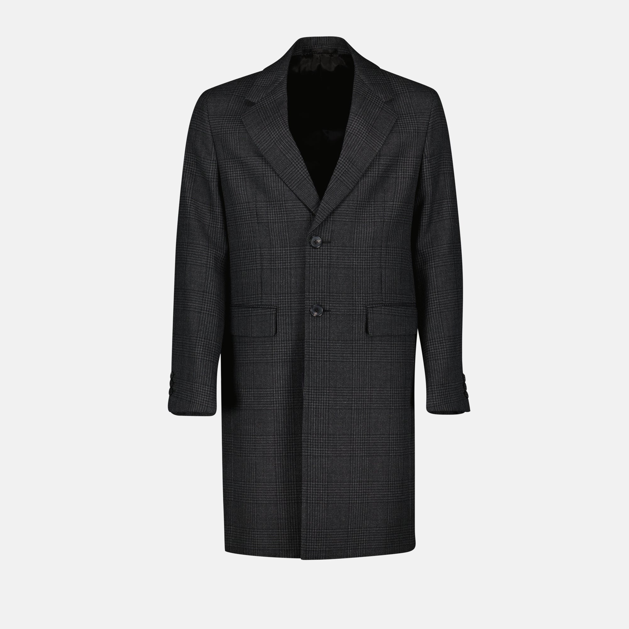 Cappotti Cappotto in Lana Prada Grigio Homme