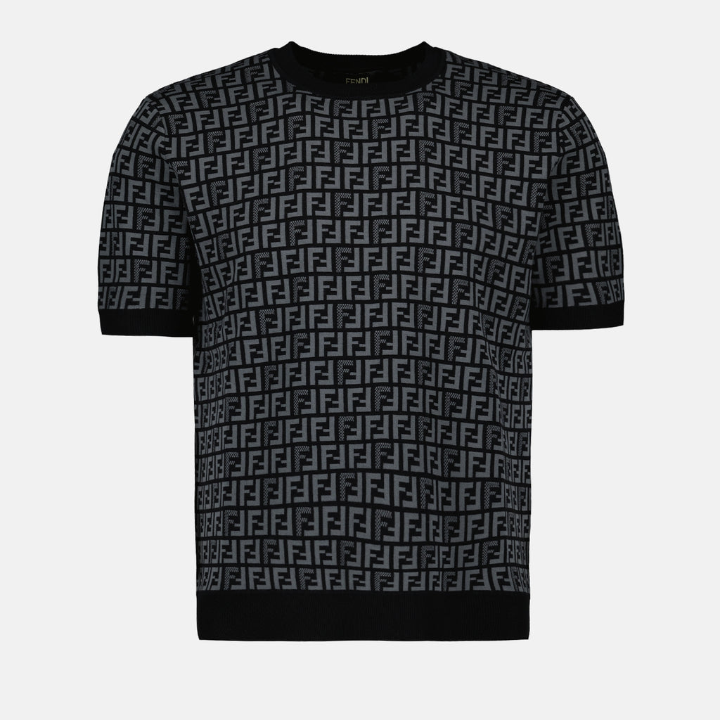 T-shirts Pull FF Fendi Black Homme