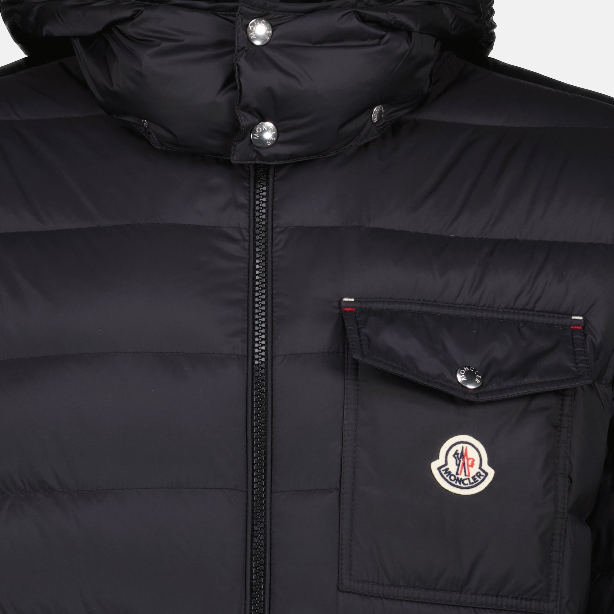 Manteaux Verith Schwarze Pufferjacke Moncler Noir Homme