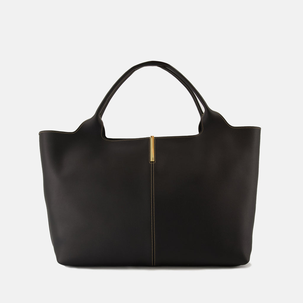 Sacs cabas Sac Shopping medium Tod's Noir Femme