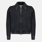 Vestes Veste zippée en denim noir Ami PARIS Noir Homme