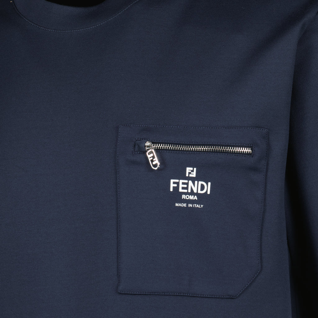 Camisetas Camiseta Fendi Roma Fendi azul oscuro Homme