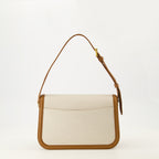 Imagen del artículo Bolsa de cuero y algodón de la marca Saint Laurent para Mujer - Temporada Primavera-Verano 2025 - Vista Trasera