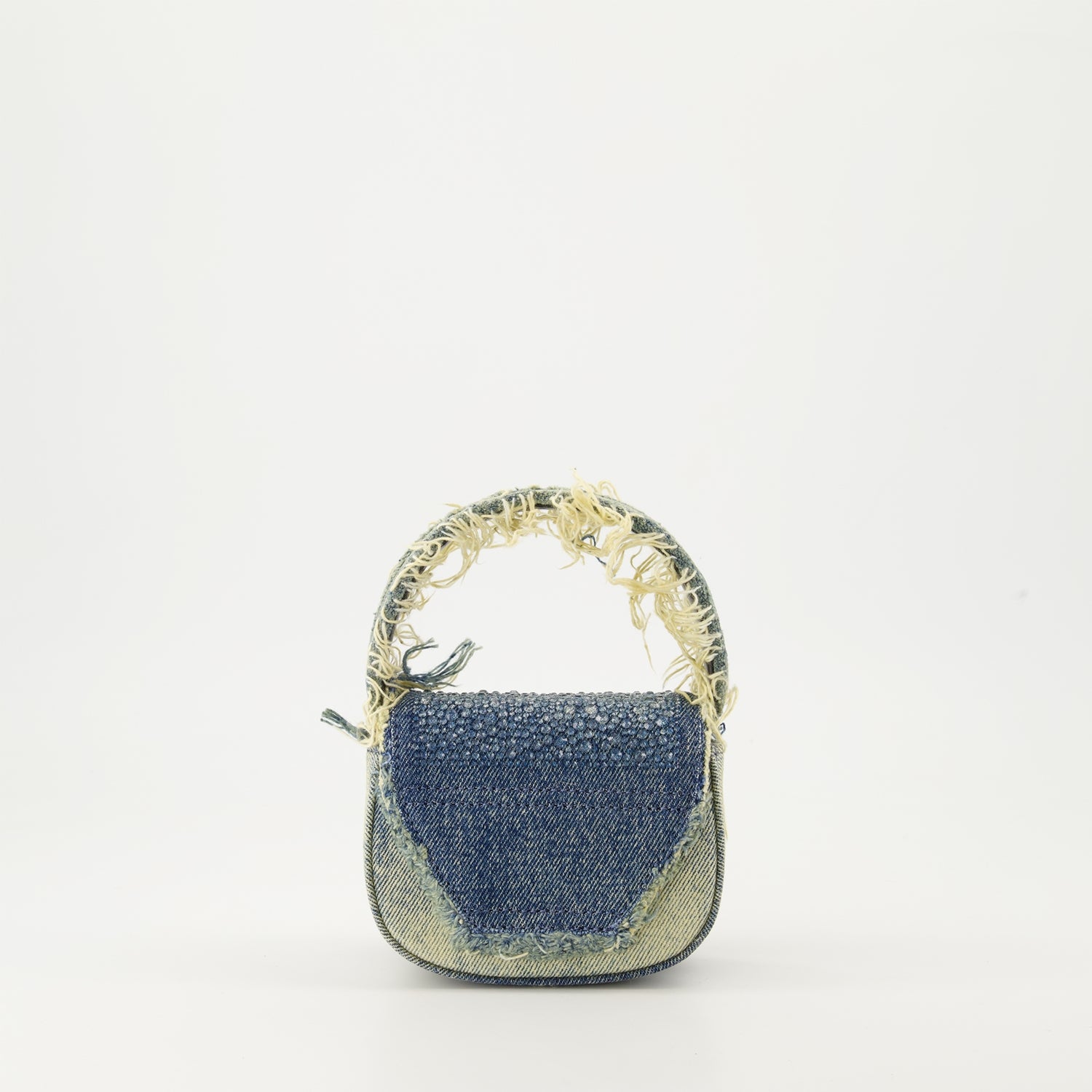 Borse a tracolla Borsa in Denim 1DR XS con Strass Diesel Blu Femme