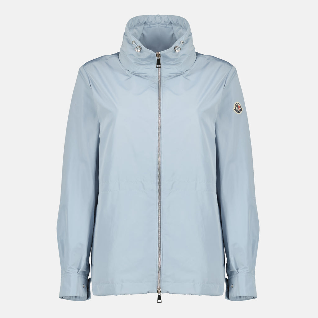 Image of the Enette blue windbreaker from the Moncler brand for Women - Spring-Summer 2026 - Front View