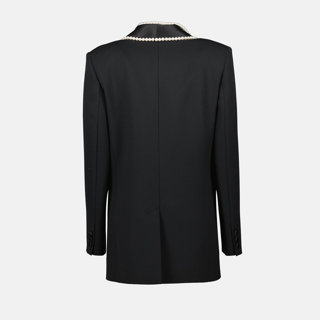 Vestes Veste blazer avec perles Moschino Noir Femme