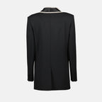 Jaquetas Blazer com Pérolas Moschino Preto Mulheres