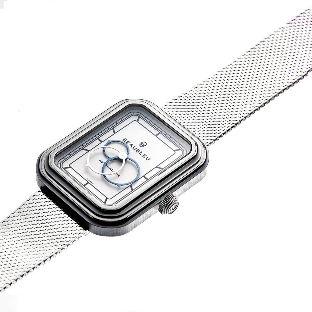 Bijoux Montre Ecce Figura Alba Bracelet Acier Beaubleu Gris Unisexe