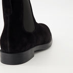 Imagen de las botines de cuero ante de Tod's para hombre - Temporada Otoño-Invierno 2025 - Vista trasera