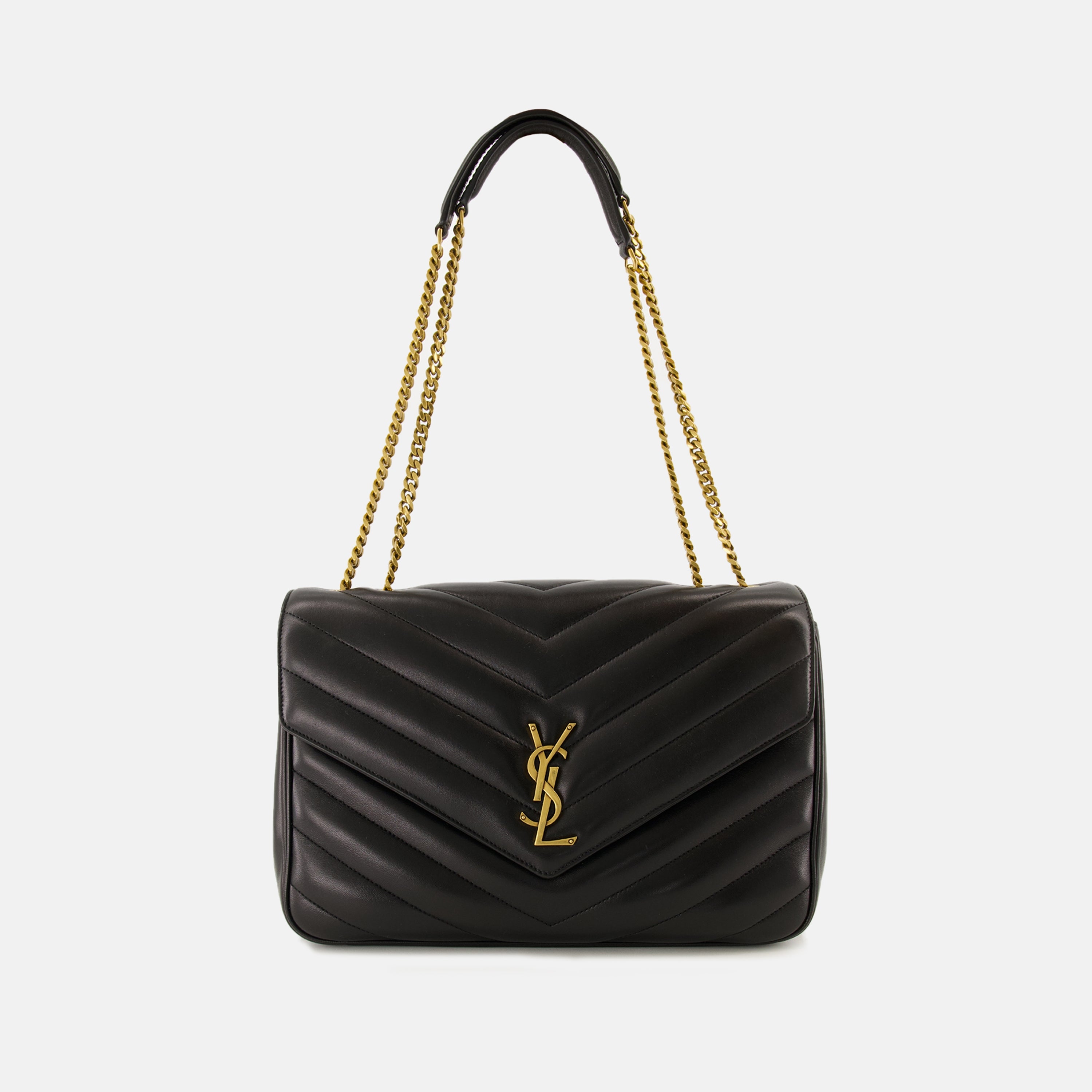 Immagine della borsa Loulou grande di Saint Laurent per donna - Stagione Autunno-Inverno 2025 - Vista Frontale
