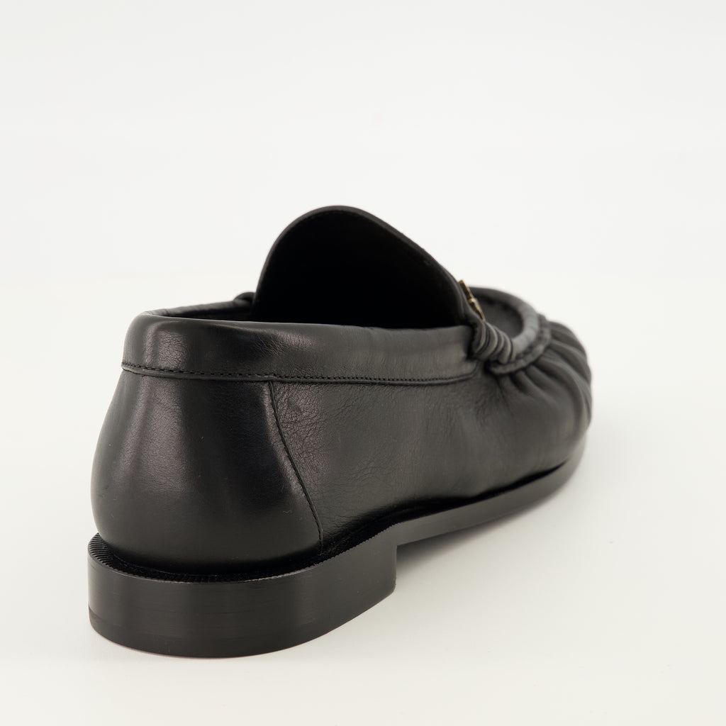 Mocassins 로퍼 섭플 블랙 로퍼 Saint Laurent Noir Femme