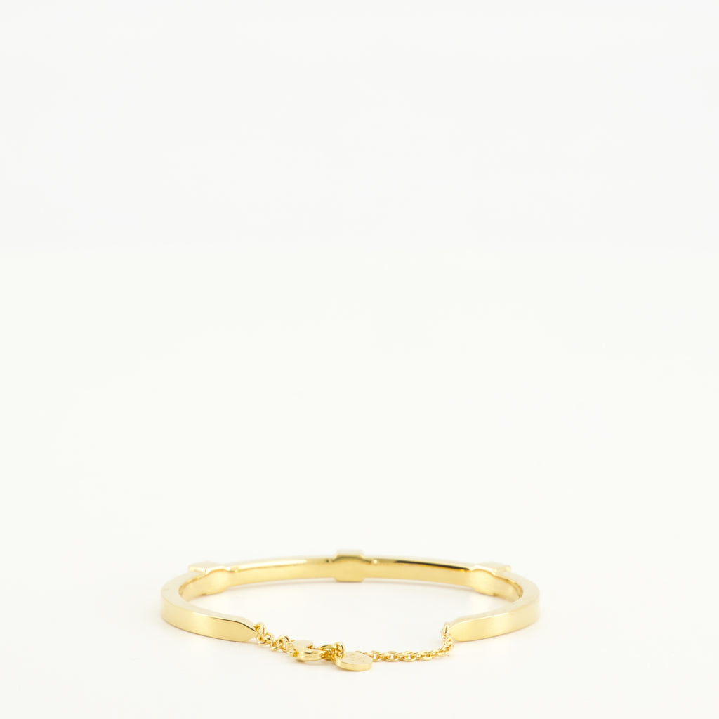 Image of the Forever Fendi gold bracelet from the Fendi brand for Women - Spring-Summer 2026 - Back View