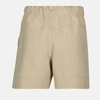 Shorts Pantaloncini Tecnici Arricciati Moncler Grenoble Beige Femme