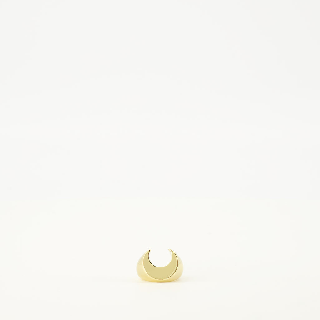 Imagem do Anel Moon em latão da marca Marine Serre para Mulheres - Temporada Outono-Inverno 2025 - Vista Frontal