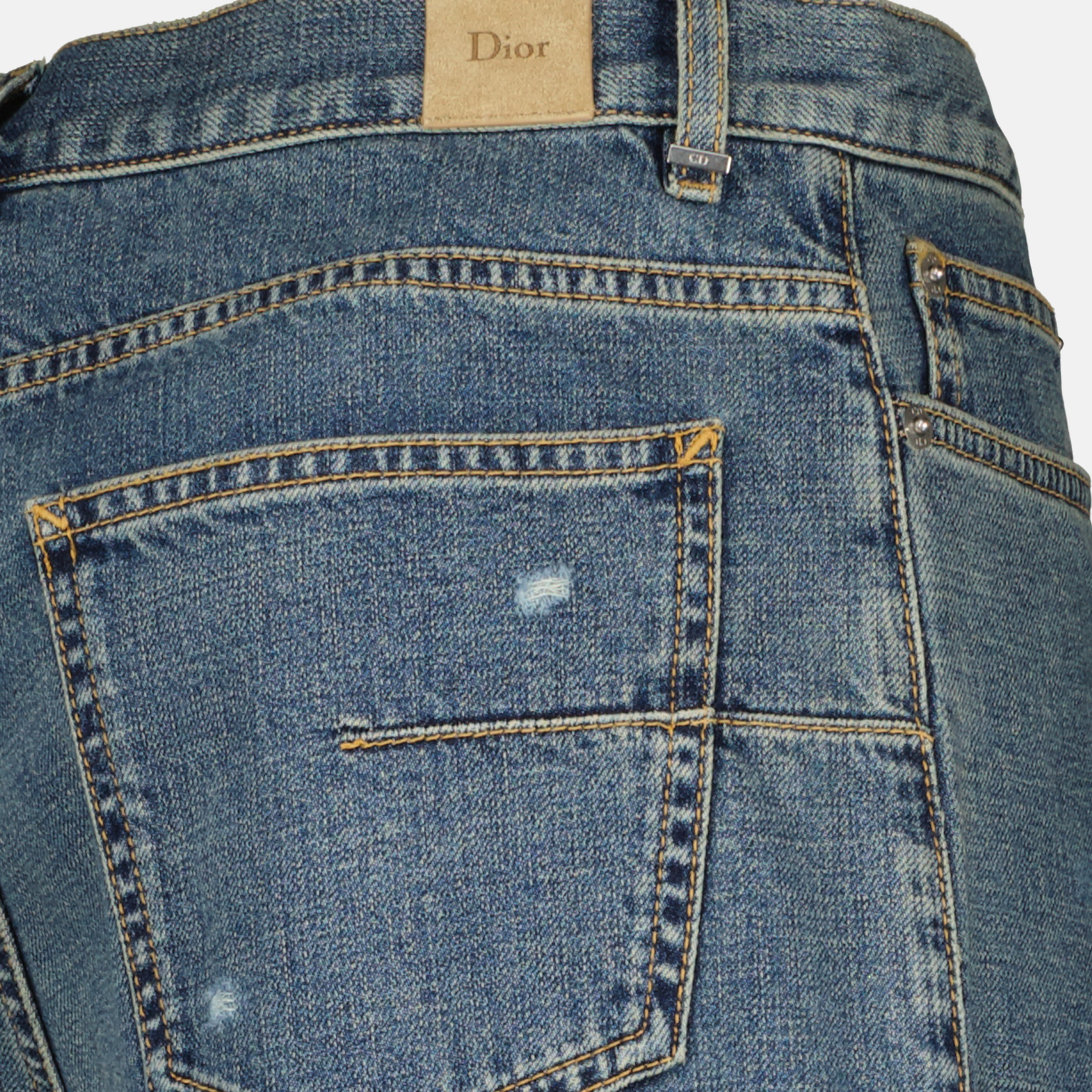 Pantalons 청바지 배기핏 - 블루 Dior Bleu Homme