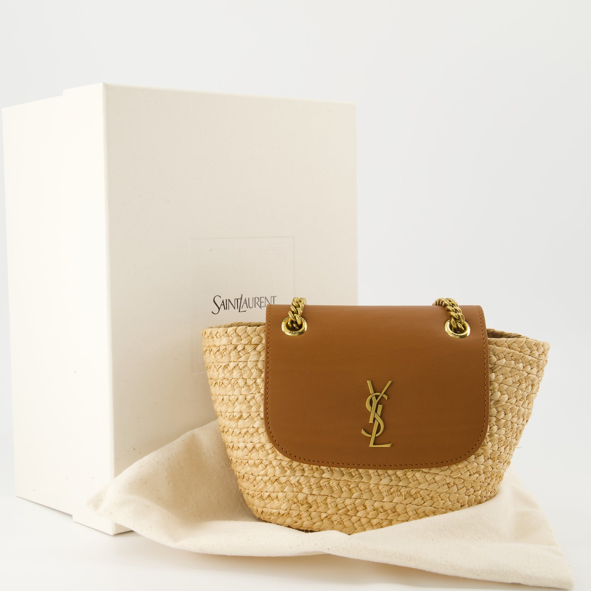 Sacs cabas Sac Manon mini Saint Laurent Beige Femme