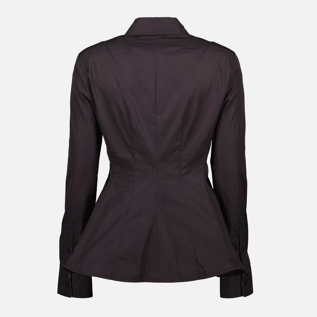 Bild des Burberry Damen-Popelinehemds - Herbst-Winter 2025 - Rückansicht