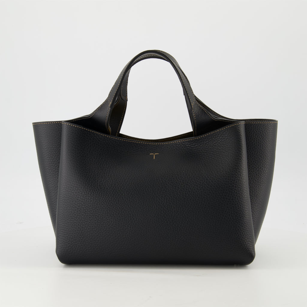 Bolsos tote Pequeño Tote de Cuero Tod's Negro Femme