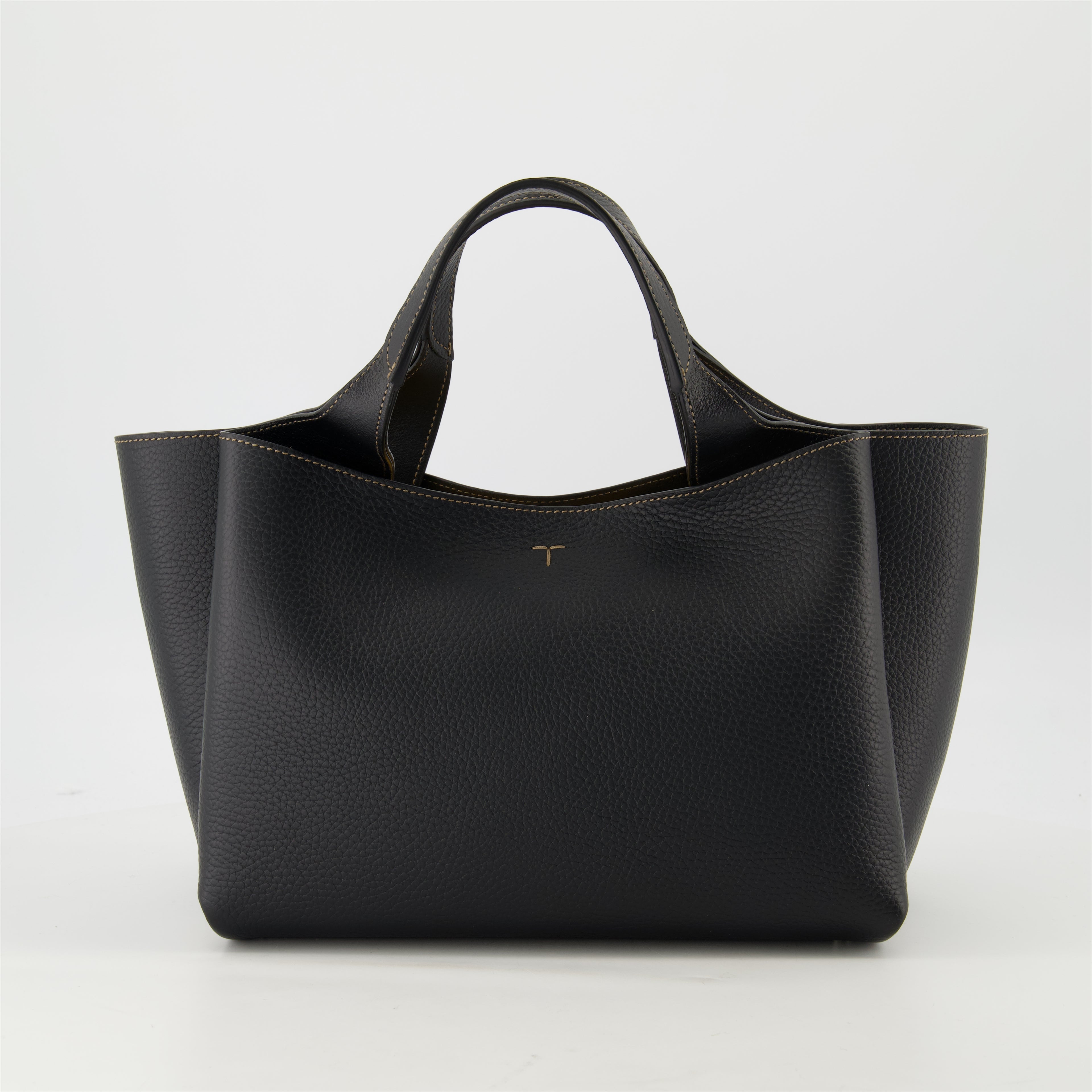 Bolsos tote Pequeño Tote de Cuero Tod's Negro Femme