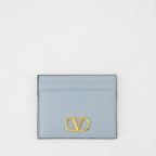 Petite maroquinerie Porte-cartes VLogo Valentino Garavani Bleu Femme