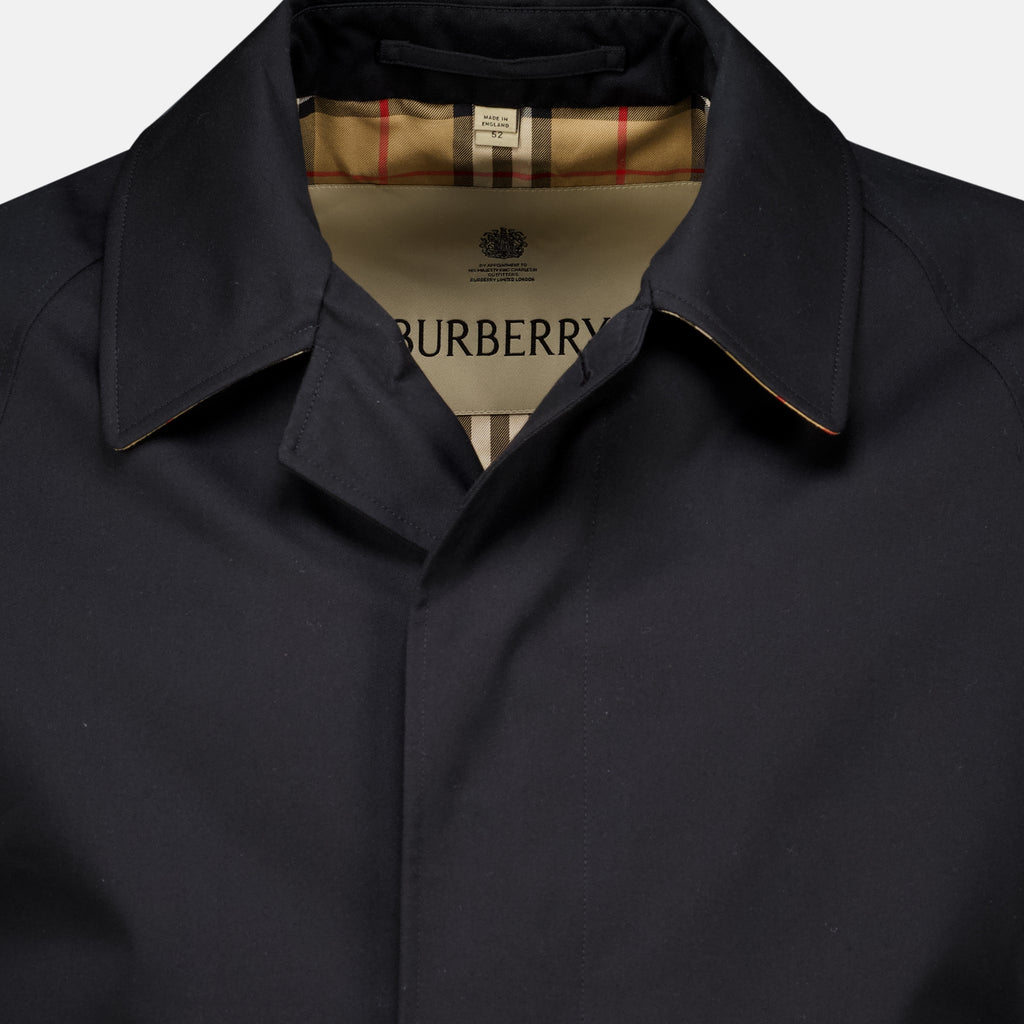 Manteaux 블랙 가바르딘 헤리티지 코트 Burberry Noir Homme