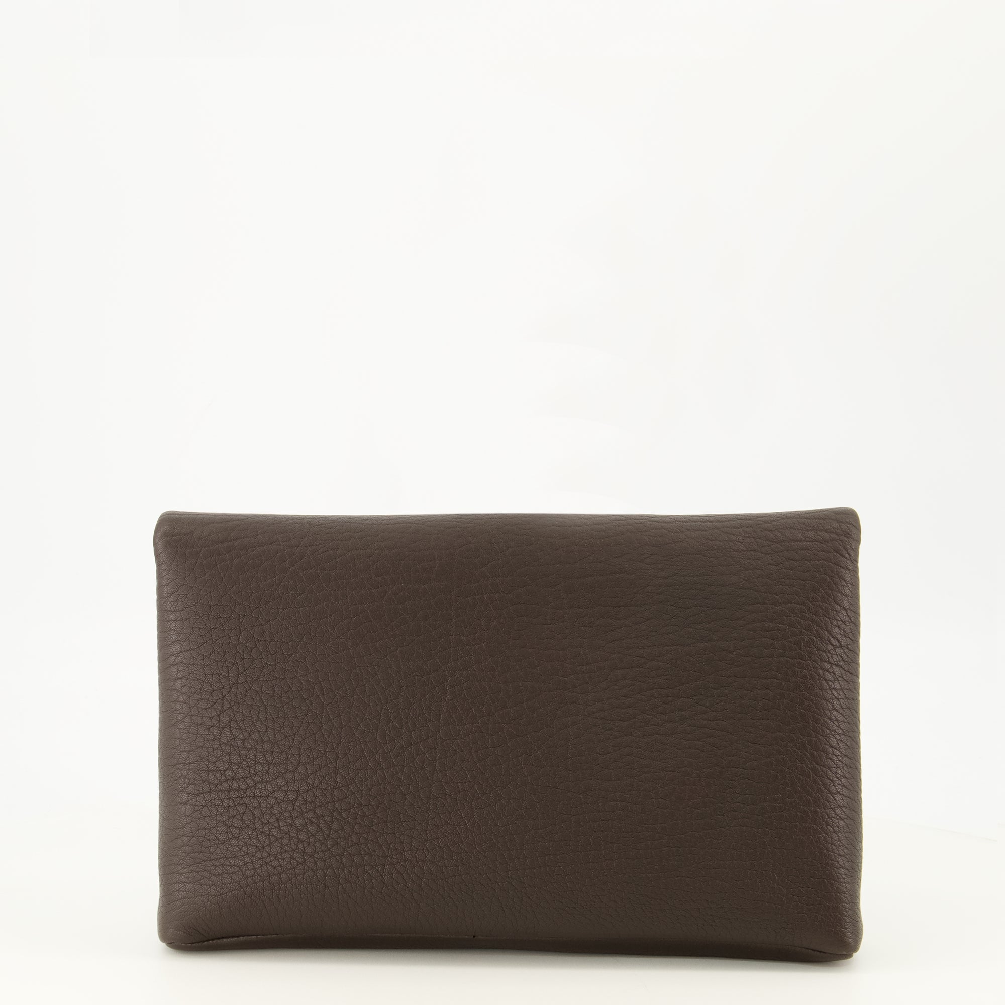Pochettes Cassandre Clutch in Brown Leather Saint Laurent Marron Femme