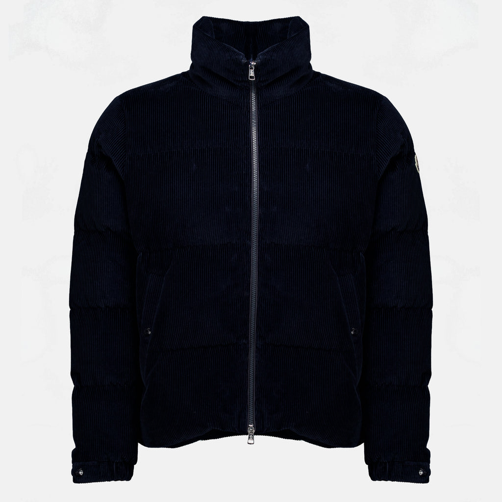 Manteaux Esparron Corduroy Down Jacket Moncler Bleu foncé Homme