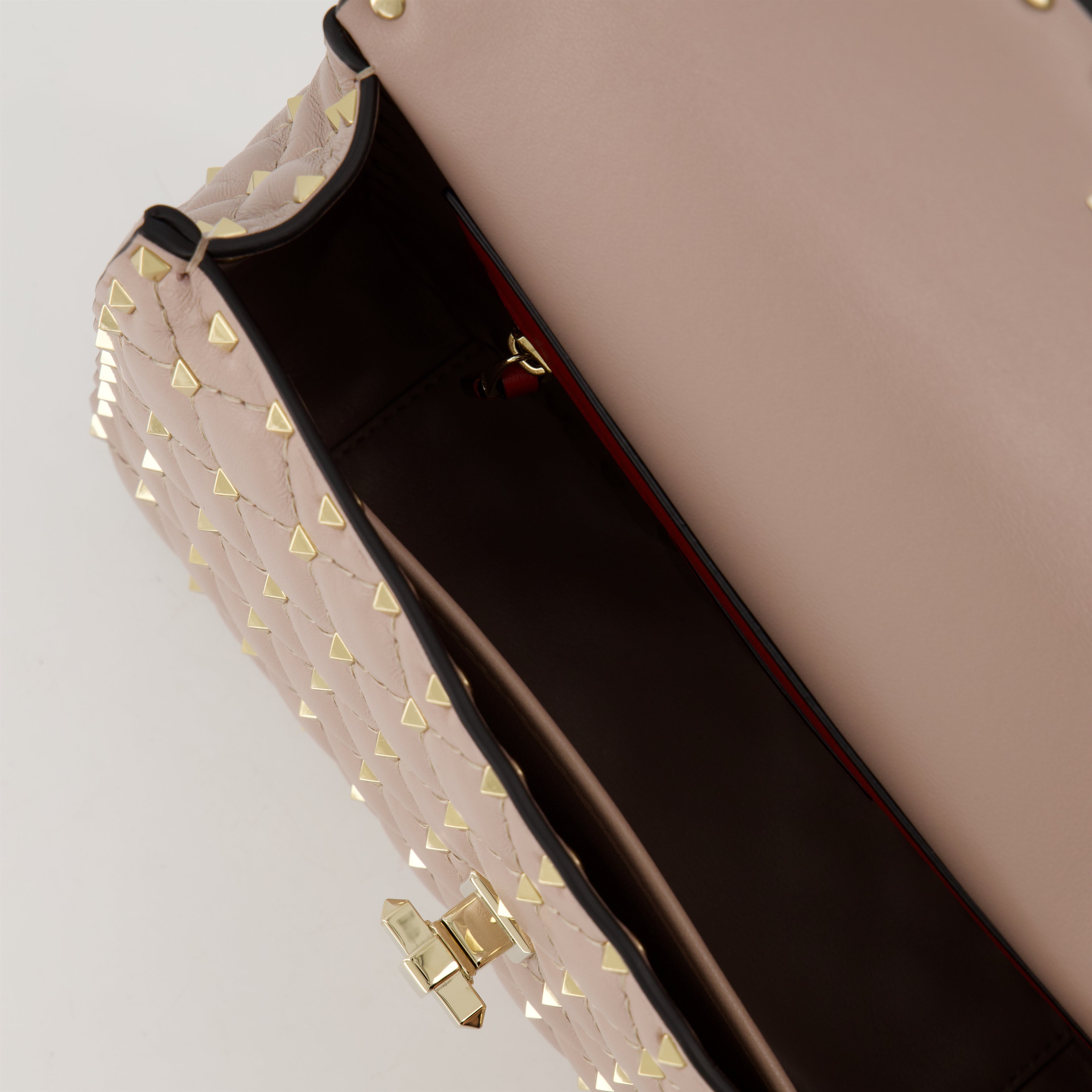 Handtaschen und schultertaschen Rockstud Spike Tasche Valentino Garavani Beige Femme