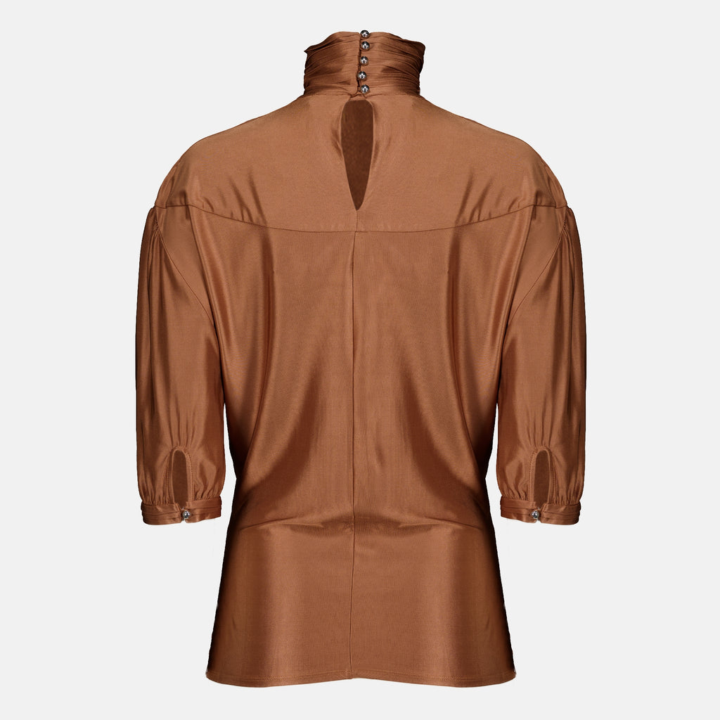 Tops Haut marron à fronces Rabanne Marron Femme