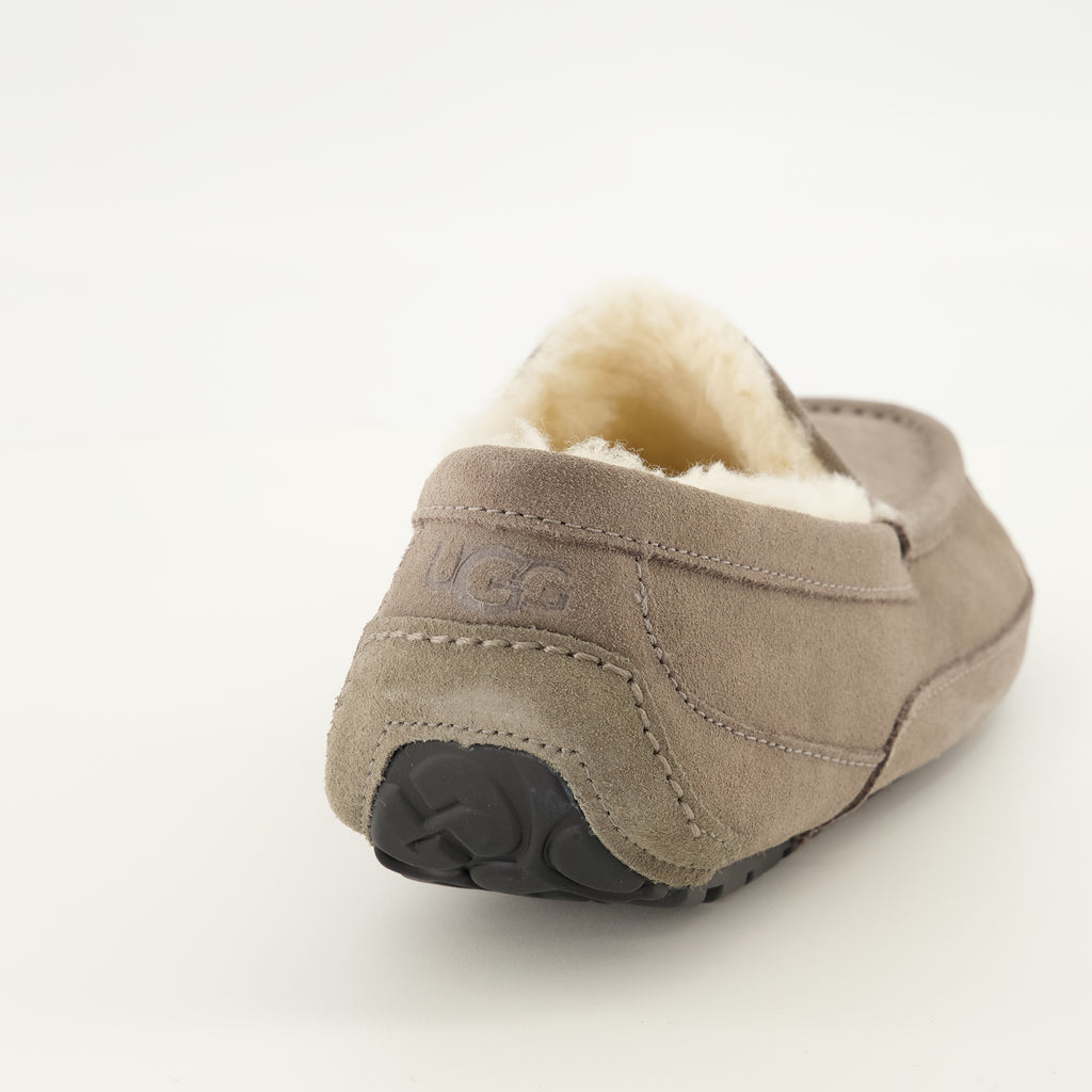 Mocassins Ascot Graue Hausschuhe Ugg Gris Homme