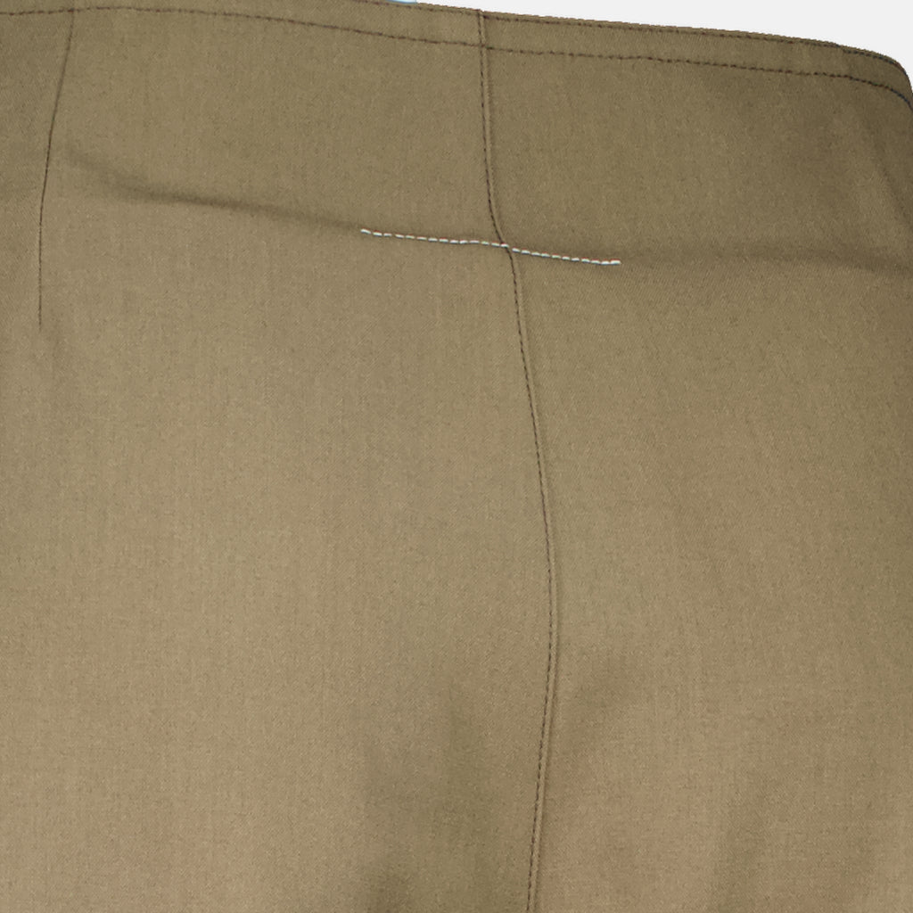 Pantalons Kaki Balloon Pants Mm6 Kaki Femme