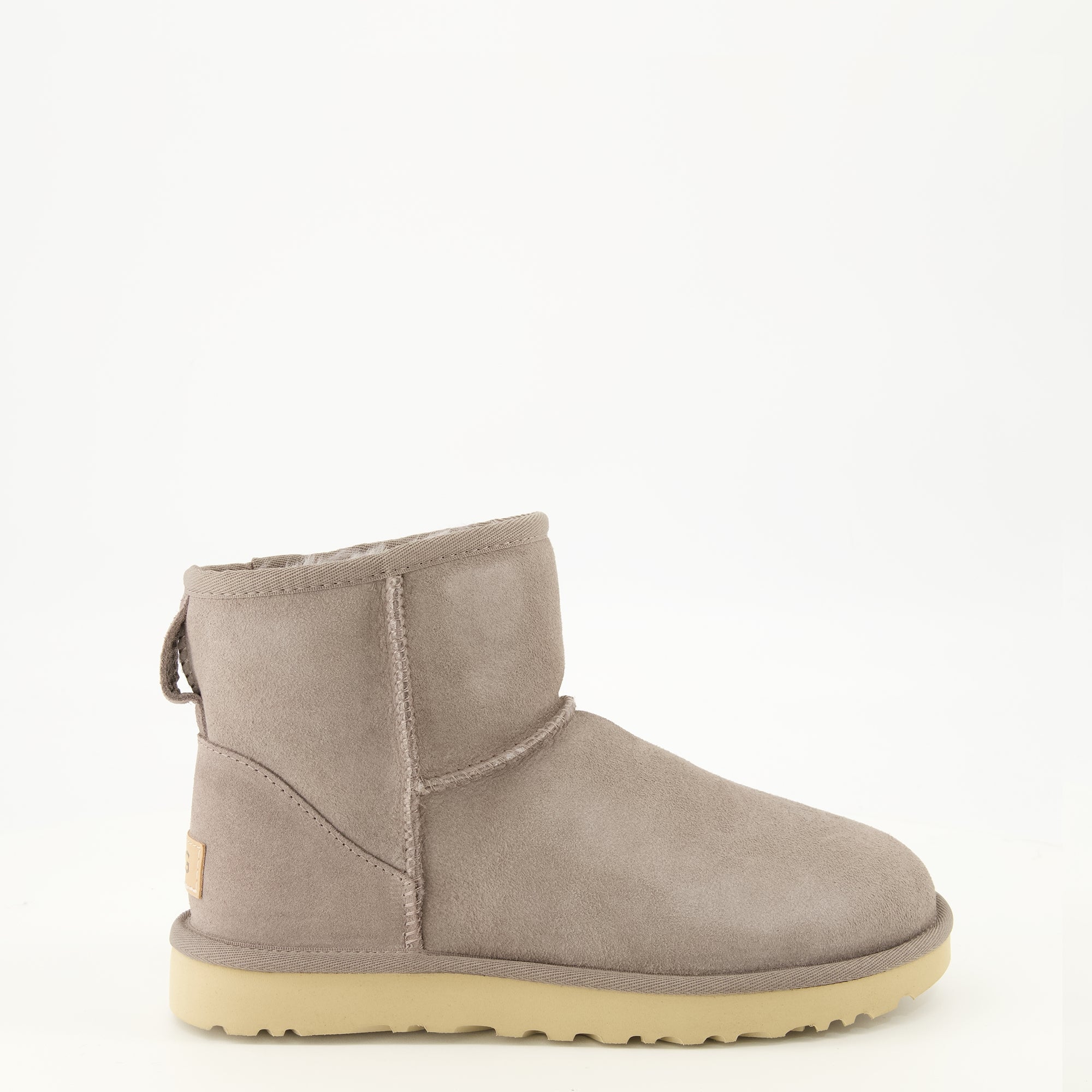 Bottines Classic Mini II Graue Ankle Boots Ugg Gris Femme