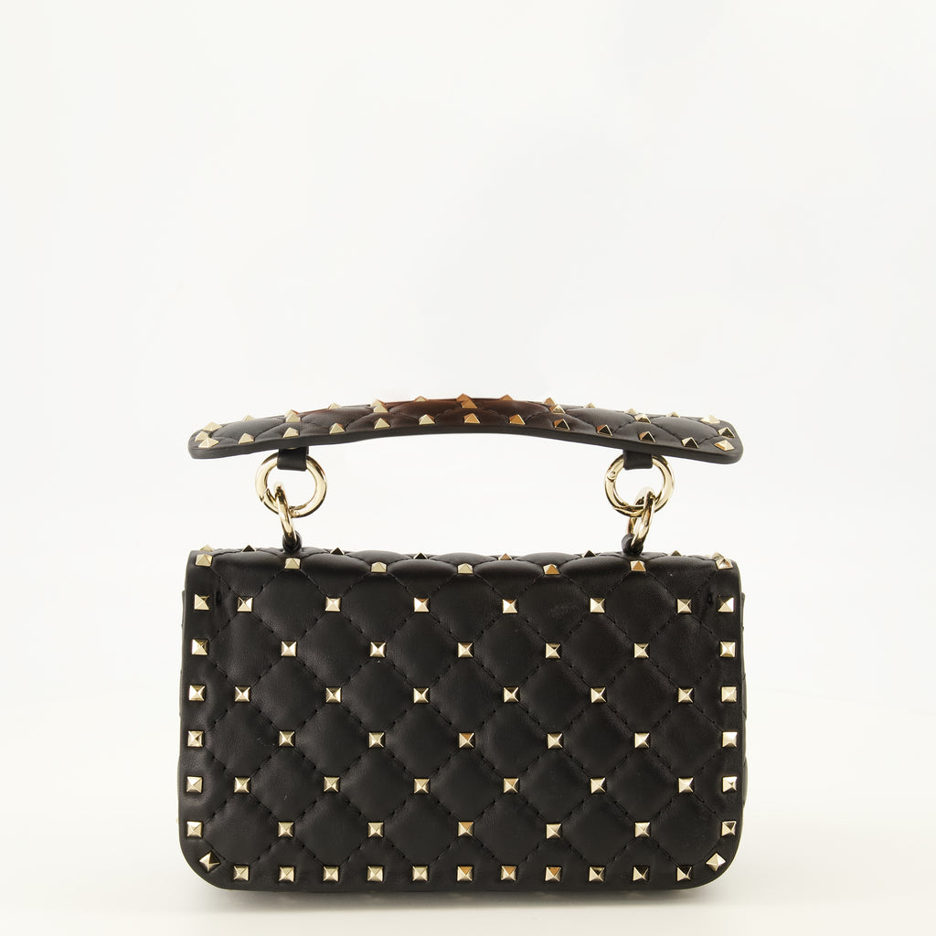 Sacs à main et épaule Rockstud Spike Kleine Schwarze Tasche Valentino Garavani Noir Femme