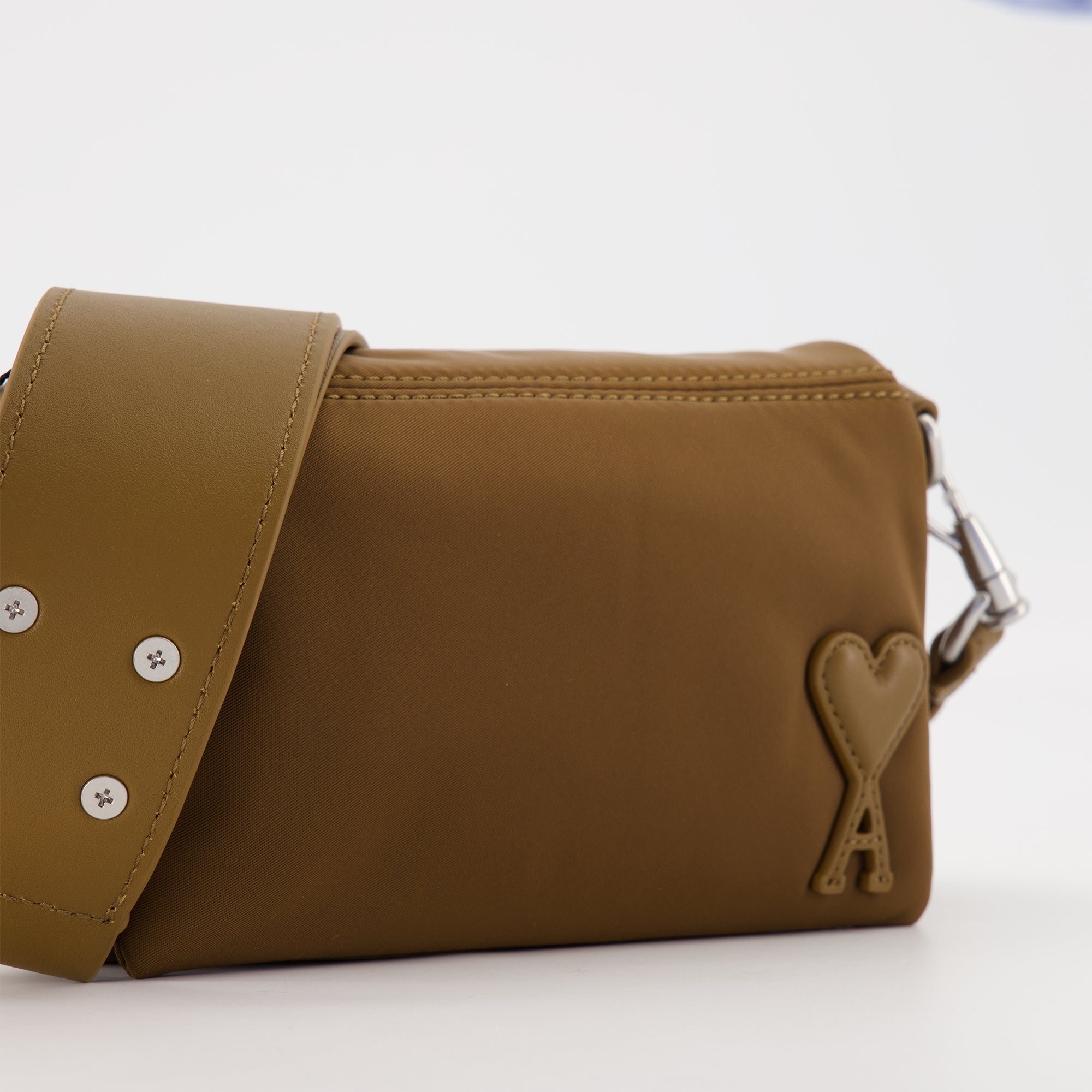 Clutches Marcel lunch box bag Ami PARIS Brown Unisex