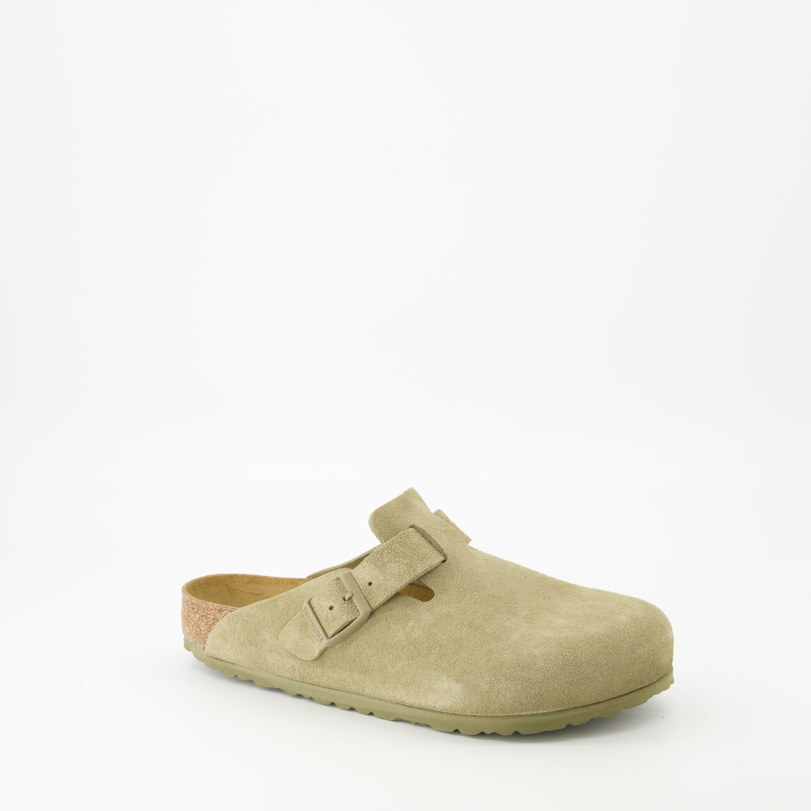 Open shoes Boston Mules Birkenstock Khaki Homme