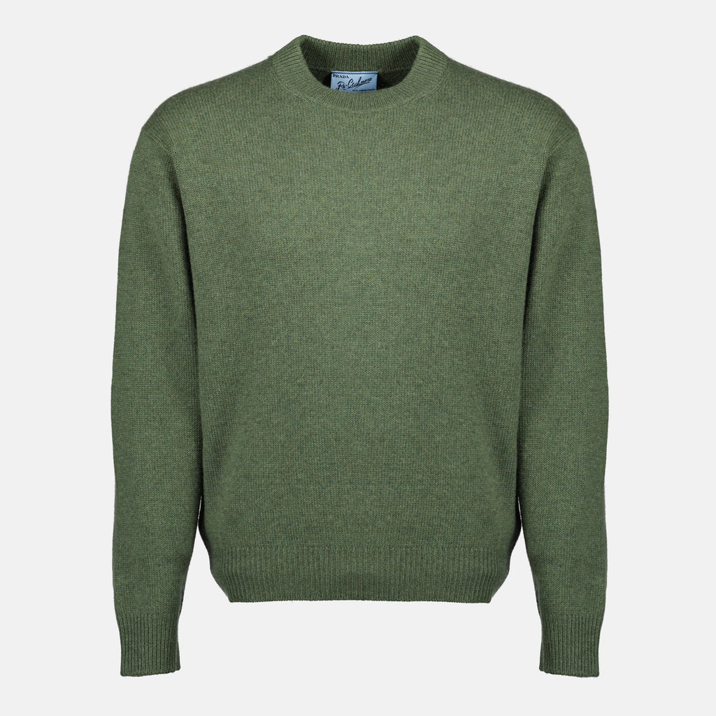 Maille Pull vert en re-cachemire Prada Vert Homme