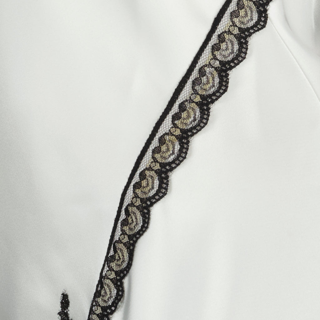 Tops Top Asimétrico de Satén Blanco Iro Blanc Femme