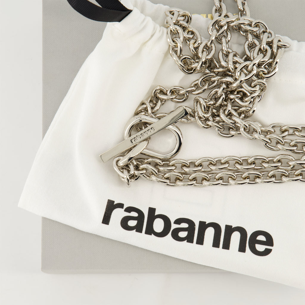 Bijoux Collier XS Link Rabanne Argenté Femme